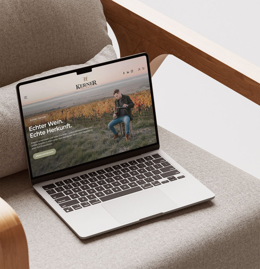 Webdesign für Winzer Onlineshop Kerner
